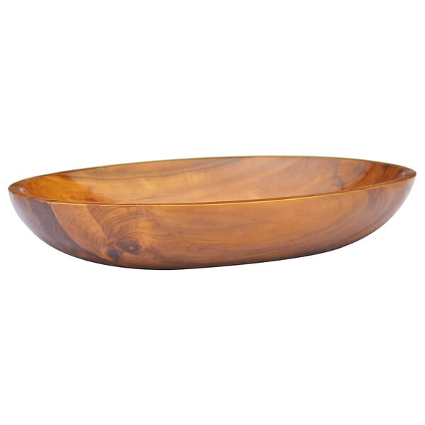 vidaXL Lavabo de madera maciza de teca 60x40x10 cm