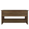 vidaXL Mesa de centro madera contrachapada roble marrón 80x50x40 cm
