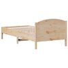 vidaXL Estructura de cama sin colchón madera maciza de pino 100x200 cm