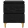 vidaXL Mueble de cama Roble Negro 40 x 35 x 50 cm Madera contrachapada
