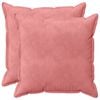 vidaXL Coj&iacute;n con almohada HOUTEN 2 uds. Rosa Terciopelo
