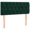vidaXL Cama box spring con colch&oacute;n terciopelo verde oscuro 100x200 cm