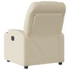 vidaXL Sill&oacute;n reclinable de tela color crema