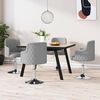 vidaXL Sillas de comedor 4 unidades tela gris claro
