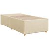 vidaXL Cama box spring con colch&oacute;n tela color crema 80x200 cm