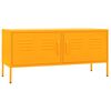 vidaXL Mueble para TV de acero amarillo mostaza 105x35x50 cm