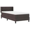 vidaXL Cama tipo Box Spring Marr&oacute;n Oscuro 190 x 90 cm Poli&eacute;ster