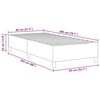 vidaXL Cama tipo Box Spring Gris oscuro 80 x 200 cm Telas de pana