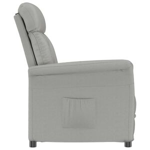 vidaXL sill&oacute;n Gris Claro Microfibra