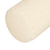 vidaXL Cojines Bolster 2 pcs Crema Ø 15 x 40 cm Tela de pana
