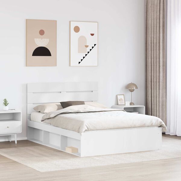 vidaXL Estructura de cama 140 x 190 cm Madera de pino macizo