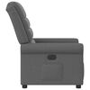 vidaXL Sillón reclinable de tela gris oscuro