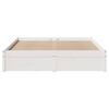 vidaXL Estructura de cama sin colchón madera de pino blanca 120x200 cm