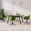 vidaXL Sillas de comedor giratorias 4 unidades terciopelo verde claro