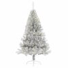 vidaXL &Aacute;rbol de Navidad Artificial Preiluminado Plateado 150 cm PET