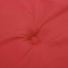 vidaXL Cojines de silla de jardín 4 uds tela rojo 40x40x4 cm