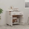 vidaXL Aparador HAMAR madera maciza de pino blanca 79x40x80 cm
