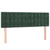 vidaXL Cama box spring con colch&oacute;n terciopelo verde oscuro 140x200 cm