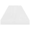 vidaXL Estante flotante de pared blanco brillante MDF 90x23,5x3,8 cm