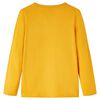 Camiseta infantil de manga larga color ocre 92