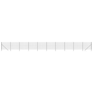 vidaXL Cerca de alambre de acero galvanizado gris antracita 1,6x25 m