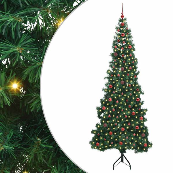 vidaXL &Aacute;rbol de Navidad Artificial de Esquina Verde 240 cm PVC y Metal