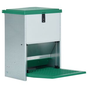 vidaXL Comedero autom&aacute;tico para aves de corral con pedal 12 kg