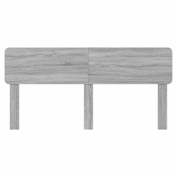 vidaXL Cabecero Gris Sonoma 200 cm Madera contrachapada