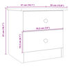 vidaXL Mesita de noche ALTA madera maciza de pino 41x35x41 cm