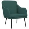 vidaXL Sill&oacute;n de tela verde oscuro 63x76x80 cm