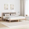 vidaXL Estructura de cama Taup&eacute; 180 x 200 cm Madera de pino macizo