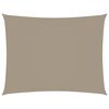 vidaXL Toldo de vela rectangular tela Oxford gris taupe 2,5x3,5 m