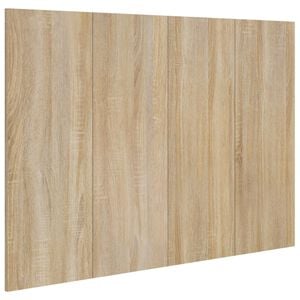 vidaXL Cabecero de cama madera contrachapada Sonoma 120x1,5x80 cm