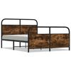 vidaXL Estructura de cama sin colch&oacute;n 120x200 cm madera roble ahumado