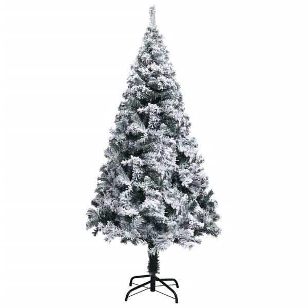 vidaXL &Aacute;rbol de Navidad artificial verde con nieve 120 cm