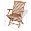 vidaXL Set de comedor de jard&iacute;n 7 piezas de madera maciza de teca