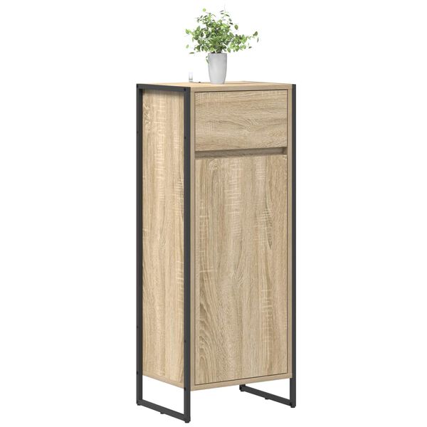 vidaXL Gabinete de Ba&ntilde;o Sonoma 40 x 30 x 100 cm Madera contrachapada
