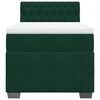 vidaXL Cama box spring con colch&oacute;n terciopelo verde oscuro 90x190 cm