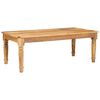 vidaXL Mesa de Caf&eacute; Marr&oacute;n 110 x 55 x 40 cm Madera de mango maciza