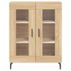 vidaXL Aparador alto madera contrachapada color roble 69,5x34x180 cm