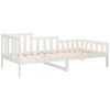 vidaXL Sof&aacute; cama sin colch&oacute;n madera maciza de pino blanco 80x200 cm