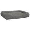 vidaXL Coj&iacute;n para perros con almohadas tela oxford gris 89x75x19 cm