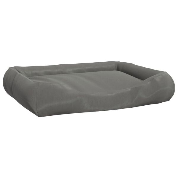 vidaXL Coj&iacute;n para perros con almohadas tela oxford gris 89x75x19 cm