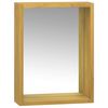 vidaXL Mueble con espejo madera maciza de teca 30x10x40 cm