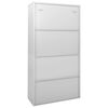 vidaXL Armario oficina puerta corredera acero gris claro 90x40x180 cm