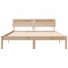 vidaXL Estructura de cama Marr&oacute;n 160 x 200 cm Madera de pino macizo