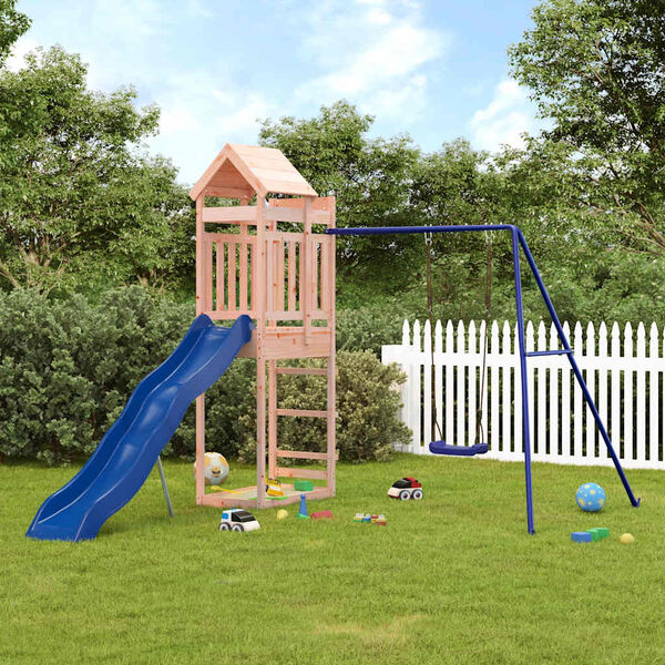 vidaXL Parque infantil de exterior madera maciza Douglas