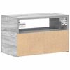 vidaXL Mesitas de noche de pared 2 uds gris sonoma 45x26x28,5 cm