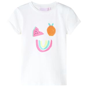 vidaXL Camiseta infantil color crudo 116