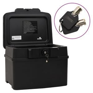 vidaXL Caja fuerte negra 44x37x34 cm